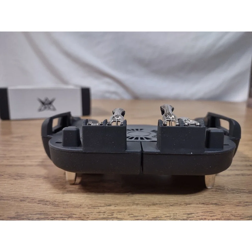 Mobile Gaming Controller Grip with Cooling Fan and 4 Triggers Black Smartphone